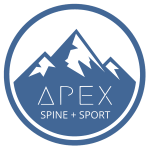 Apex spine and sport logo