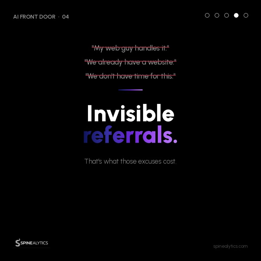 Common excuses chiropractors make for not building a citable practice page